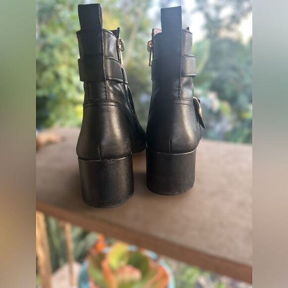 🔥🔥 COACH Nadia Bootie Black Boot Leather Size 9 - Picture 10 of 16